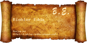 Biehler Edda névjegykártya